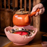 Vintage-Zen Electric Stove - Handmade Coarse Pottery Heater
