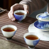 Snow Aurora Porcelain Set - Kiln-Transmutation (Yao Bian)