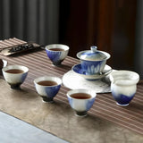 Snow Aurora Porcelain Set - Kiln-Transmutation (Yao Bian)