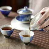 Snow Aurora Porcelain Set - Kiln-Transmutation (Yao Bian)