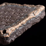 Heart Sutra Tea Tray - Handmade Coarse Pottery Terracotta Drainage Gongfu Tea Tray