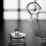 Glass Bright Pearl Teapot - Removable Filter Heat Proof Glass Pot