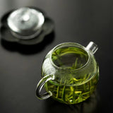 Glass Bright Pearl Teapot - Removable Filter Heat Proof Glass Pot