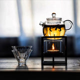 Glass Bright Pearl Teapot - Removable Filter Heat Proof Glass Pot