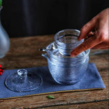 Tea Glass Travel Kit - Hammer Patter Glass