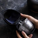 Tea Glass Travel Kit - Hammer Patter Glass