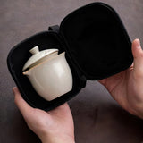 Travel Tea Portable Set - Porcelain Tea Set in 4 colours