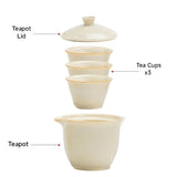 Travel Tea Portable Set - Porcelain Tea Set in 4 colours