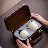 Travel Tea Portable Set - Porcelain Tea Set in 4 colours