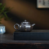 8 Faces Yixing Heini Black Clay Teapot - Handmade 8-Sided Black Mud Pot