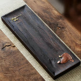 Chánshī Black Sandalwood Tea Tray - Zen Meditation Gongfu Cha Tea Tray
