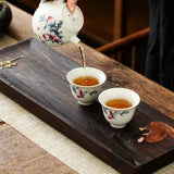 Chánshī Black Sandalwood Tea Tray - Zen Meditation Gongfu Cha Tea Tray