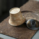 Wabi-Sabi Coarse Pottery Gongfu Cha Set - 6-Pieces Set