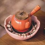 Vintage-Zen Electric Stove - Handmade Coarse Pottery Heater