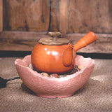 Vintage-Zen Electric Stove - Handmade Coarse Pottery Heater