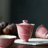 Oriental Cherry Jingdezhen Porcelain Set - Gongfu Cha 5-Pieces Set
