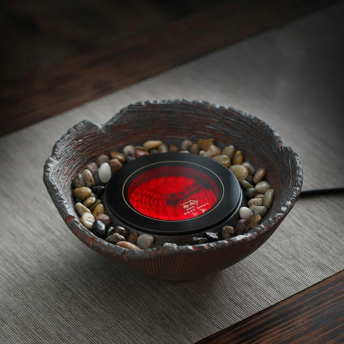 Old Rock Mud Handmade Vintage-Zen Electric Silent Stove