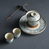 Auspicious Clouds Gaiwan - Jingdezhen Handmade Qinghua Porcelain