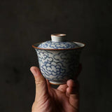 Auspicious Clouds Gaiwan - Jingdezhen Handmade Qinghua Porcelain
