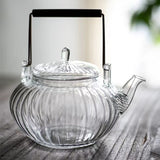 Pumpkin Teapot - Handmade Heat-Resistant Glass