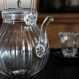 Chrysanthemum Beam Handmade Heat-Resistant Glass Teapot