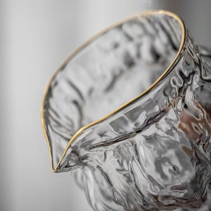 Walnut Gongdao or Justice Tea Cup - Classic Handmade Glass Fairness Tea Pitcher