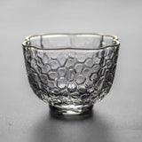 Gongfu Cha Hammer Pattern Glass Cups