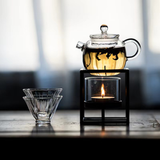 Glass Bright Pearl Teapot - Removable Filter Heat Proof Glass Pot