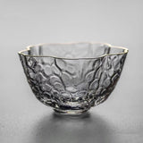 Gongfu Cha Hammer Pattern Glass Cups