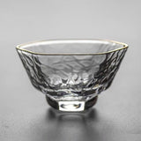 Gongfu Cha Hammer Pattern Glass Cups