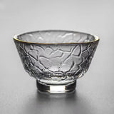 Gongfu Cha Hammer Pattern Glass Cups