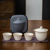 Travel Tea Portable Set - Porcelain Tea Set in 4 colours