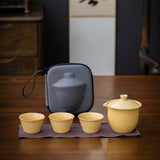 Travel Tea Portable Set - Porcelain Tea Set in 4 colours