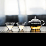 Glass Bright Pearl Teapot - Removable Filter Heat Proof Glass Pot