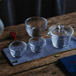 Tea Glass Travel Kit - Hammer Patter Glass