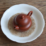 Chaozhou Zhuni Vermillion Clay Pear Teapot - 120 ml Vermillion Mud Teapot