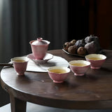 Oriental Cherry Jingdezhen Porcelain Set - Gongfu Cha 5-Pieces Set