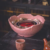 Vintage-Zen Electric Stove - Handmade Coarse Pottery Heater