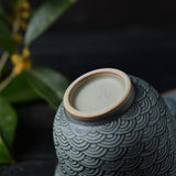 Sea Waves Gaiwan - Jingdezhen Handmade Qinghua Porcelain