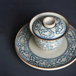Auspicious Clouds Gaiwan - Jingdezhen Handmade Qinghua Porcelain