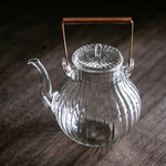 Chrysanthemum Beam Handmade Heat-Resistant Glass Teapot