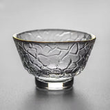 Gongfu Cha Hammer Pattern Glass Cups